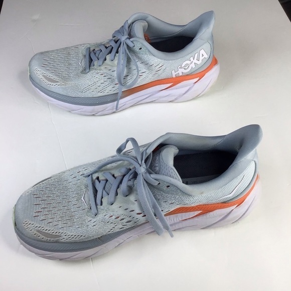 HOKA Clifton 8 Sneaker in Blue Fog Size 7.5 - Picture 6 of 16